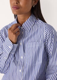 Petite Relaxed Fit Stripe Shirt
