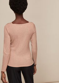 Straight Neck Sparkle Top