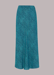 Daisy Wave Bias Cut Skirt