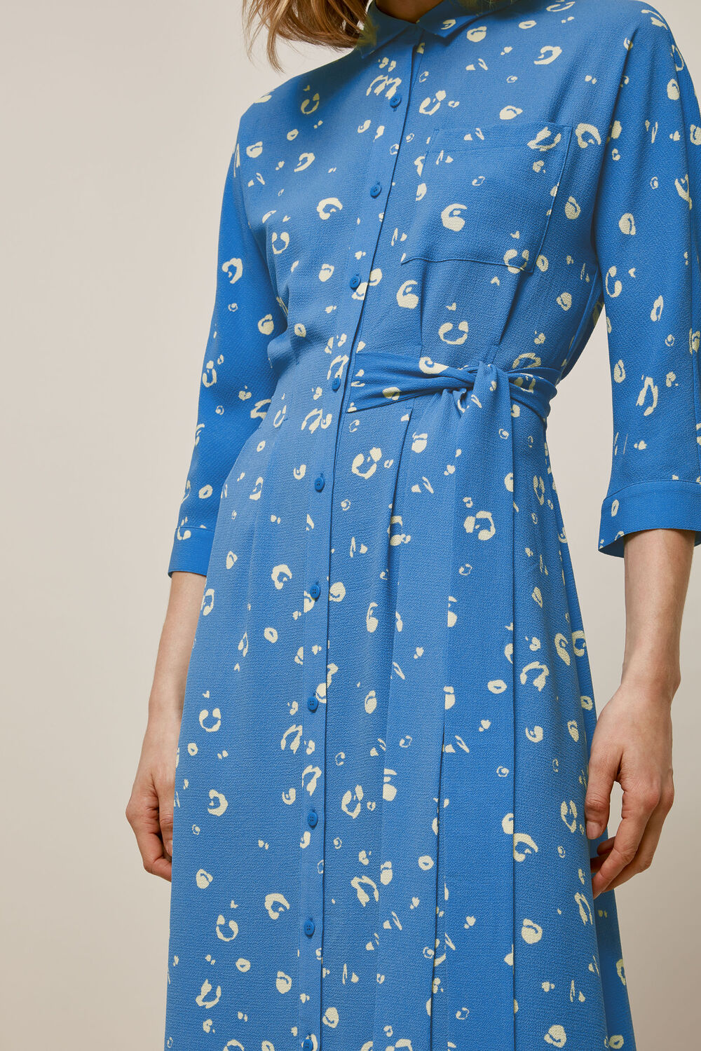 Watercolour Animal Dress Blue/Multi
