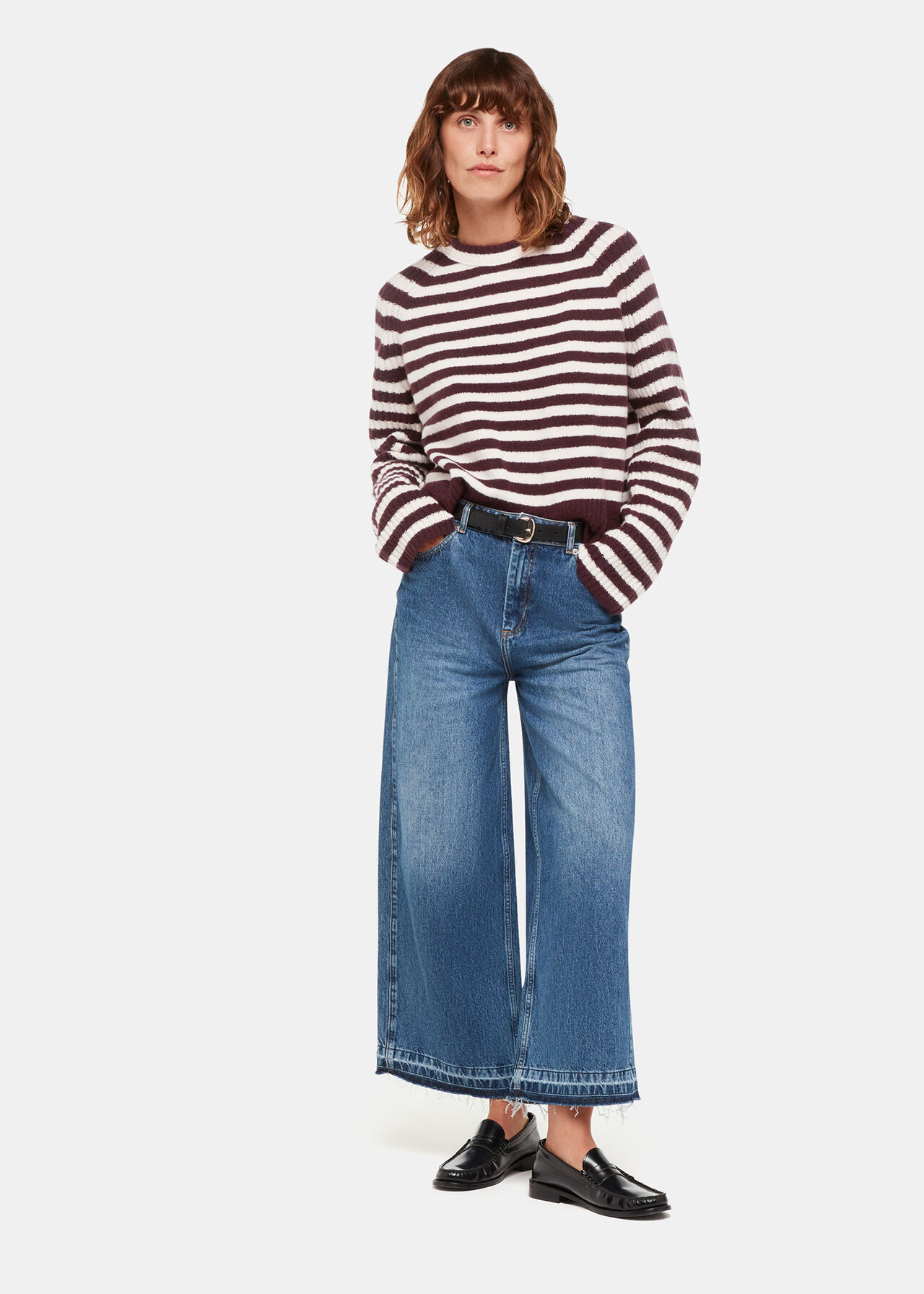 Wool Mix Stripe Crew