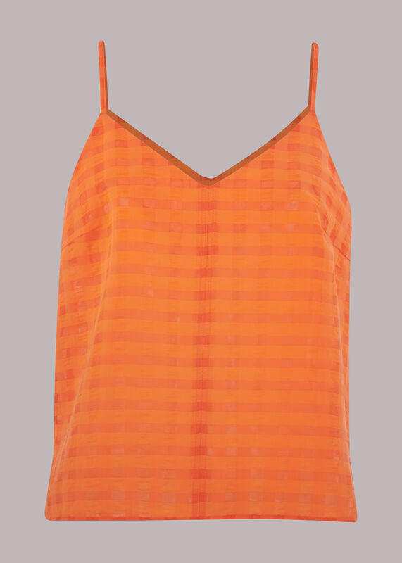 Seersucker Cami Top