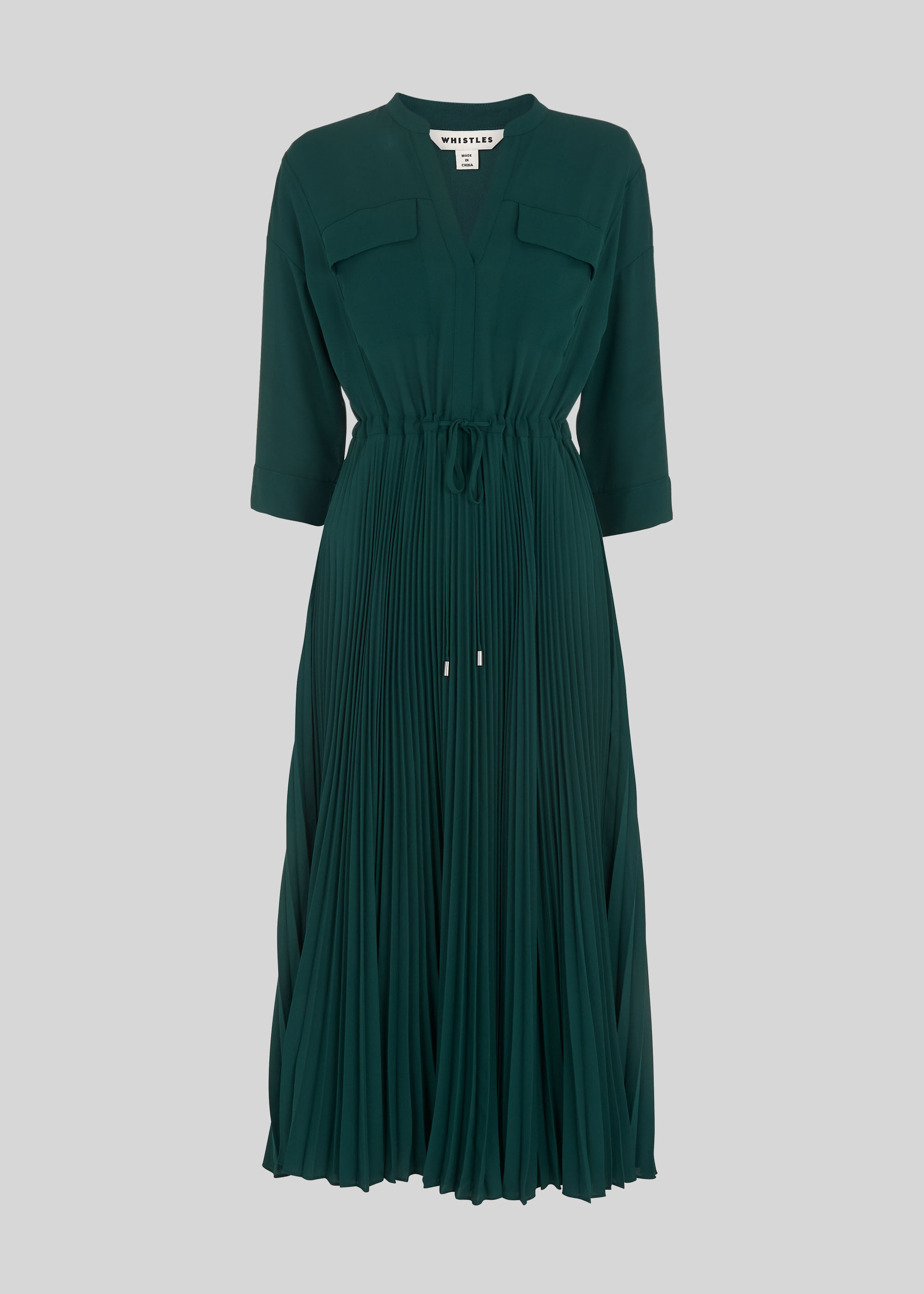 Whistles green shirt dress on sale