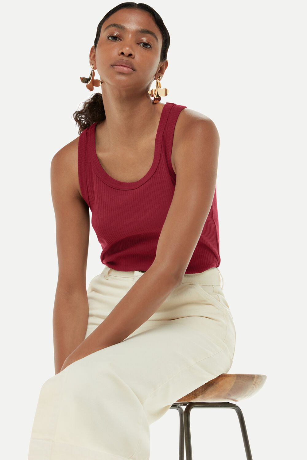 Crop Rib Vest