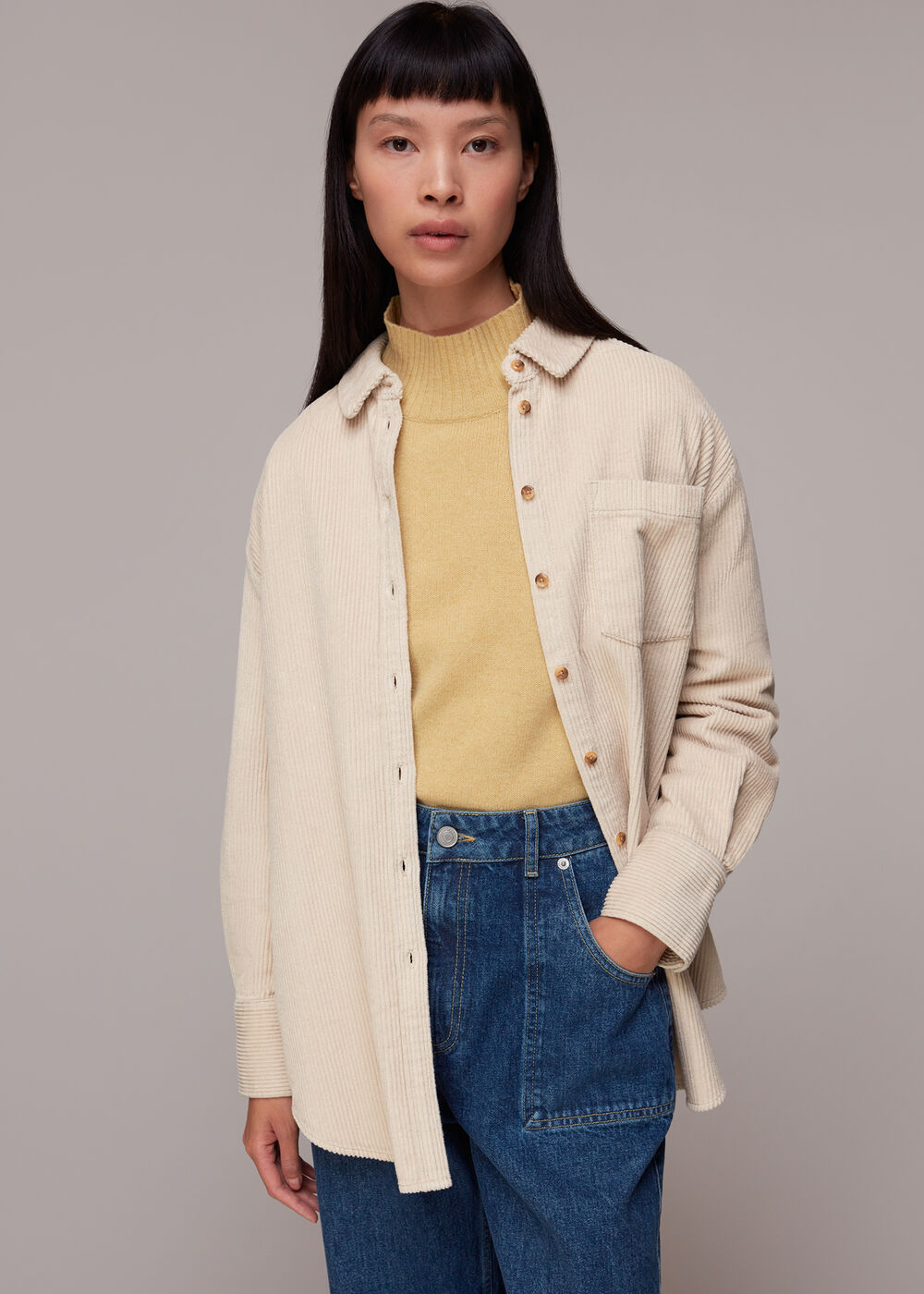 Lucie Corduroy Oversized Shirt