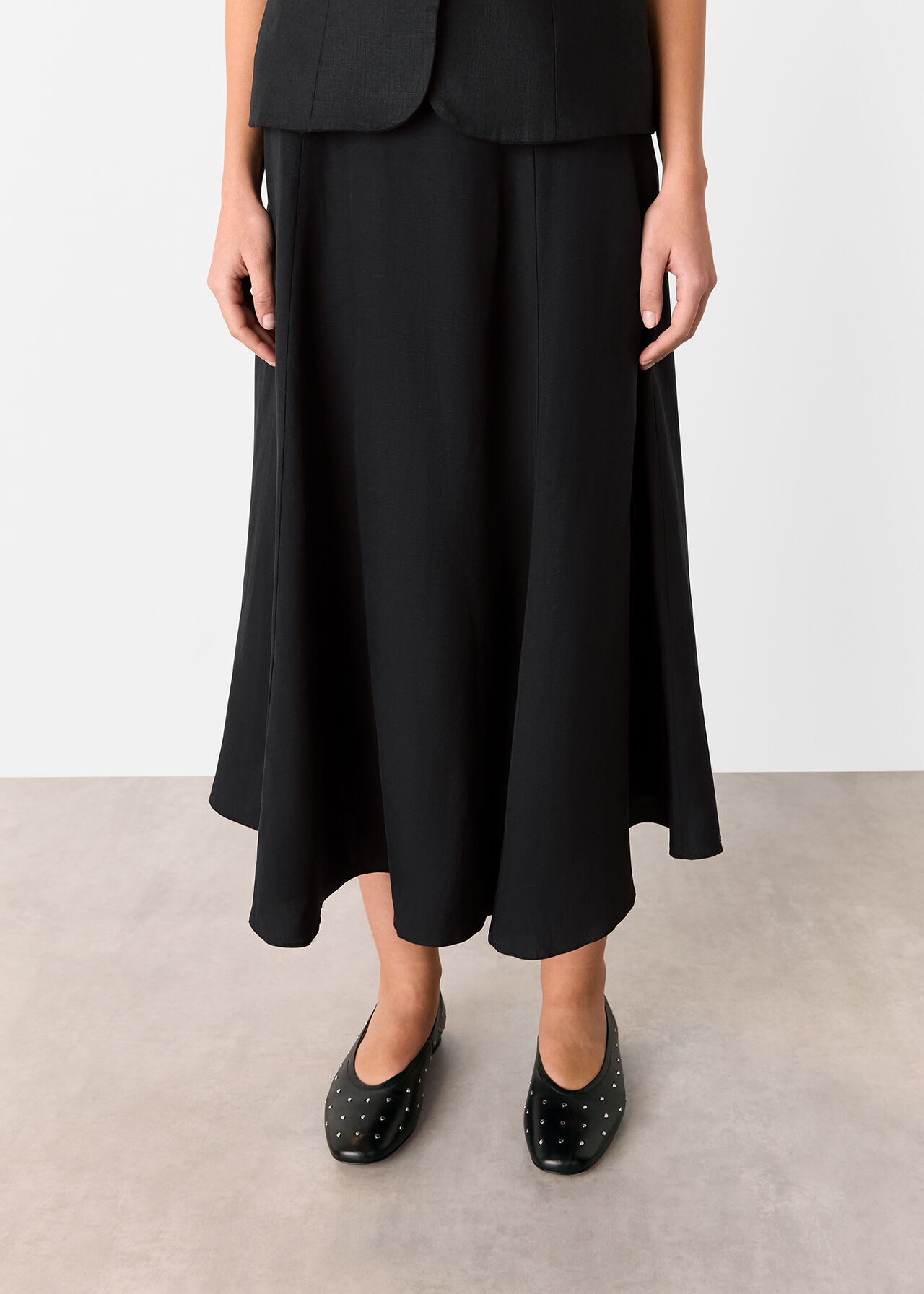 Helena Linen Blend Skirt