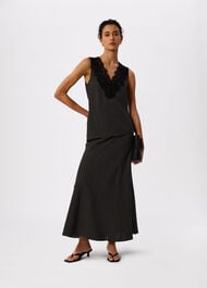 Mini Spot Lace Trim Top