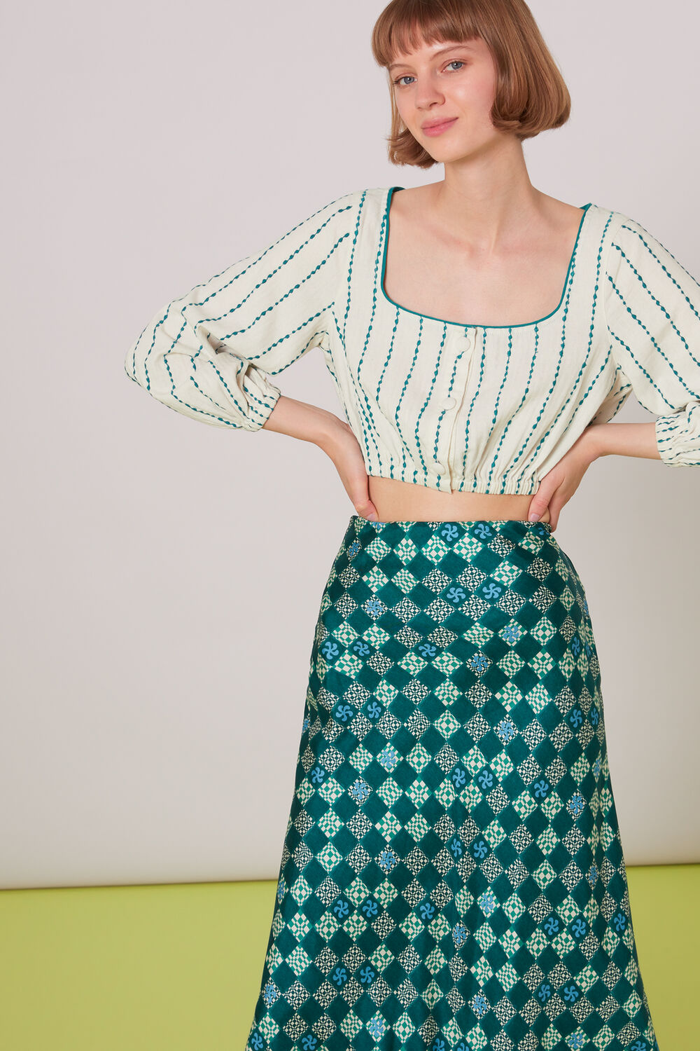 Myla Embroidered Crop Top