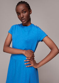 Tiered Jersey Midi Dress