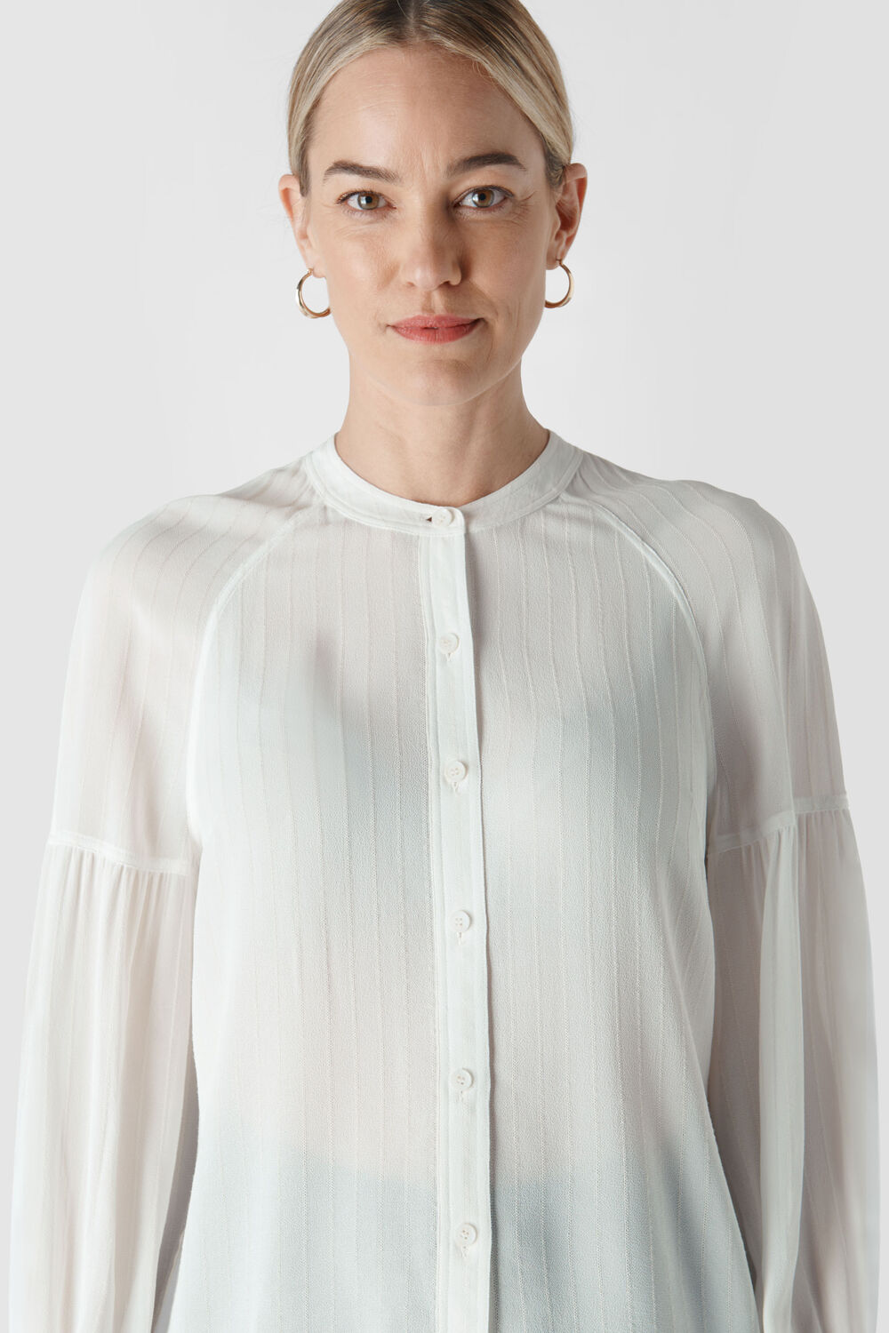 Cristen Stripe Blouse Ivory/Multi