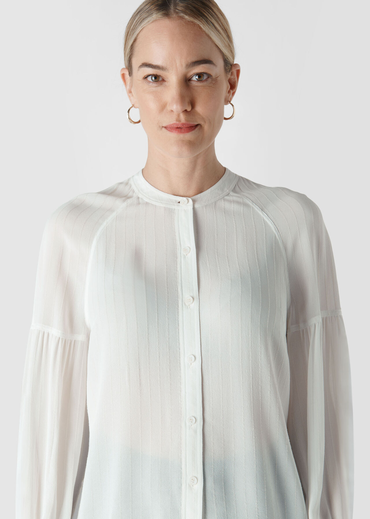 Cristen Stripe Blouse Ivory/Multi