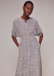 Dashed Leopard Midi Dress