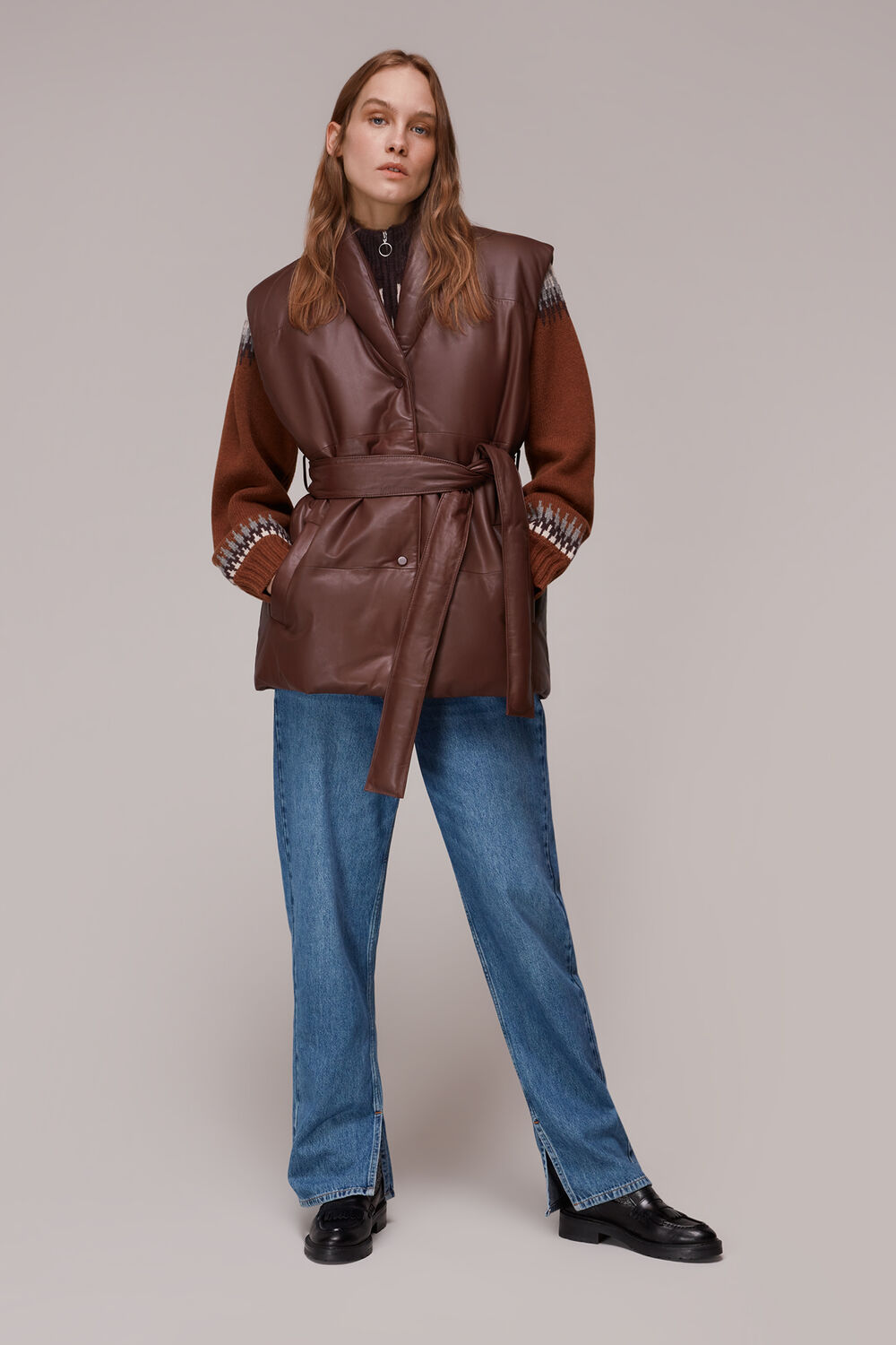 Raya Leather Gilet