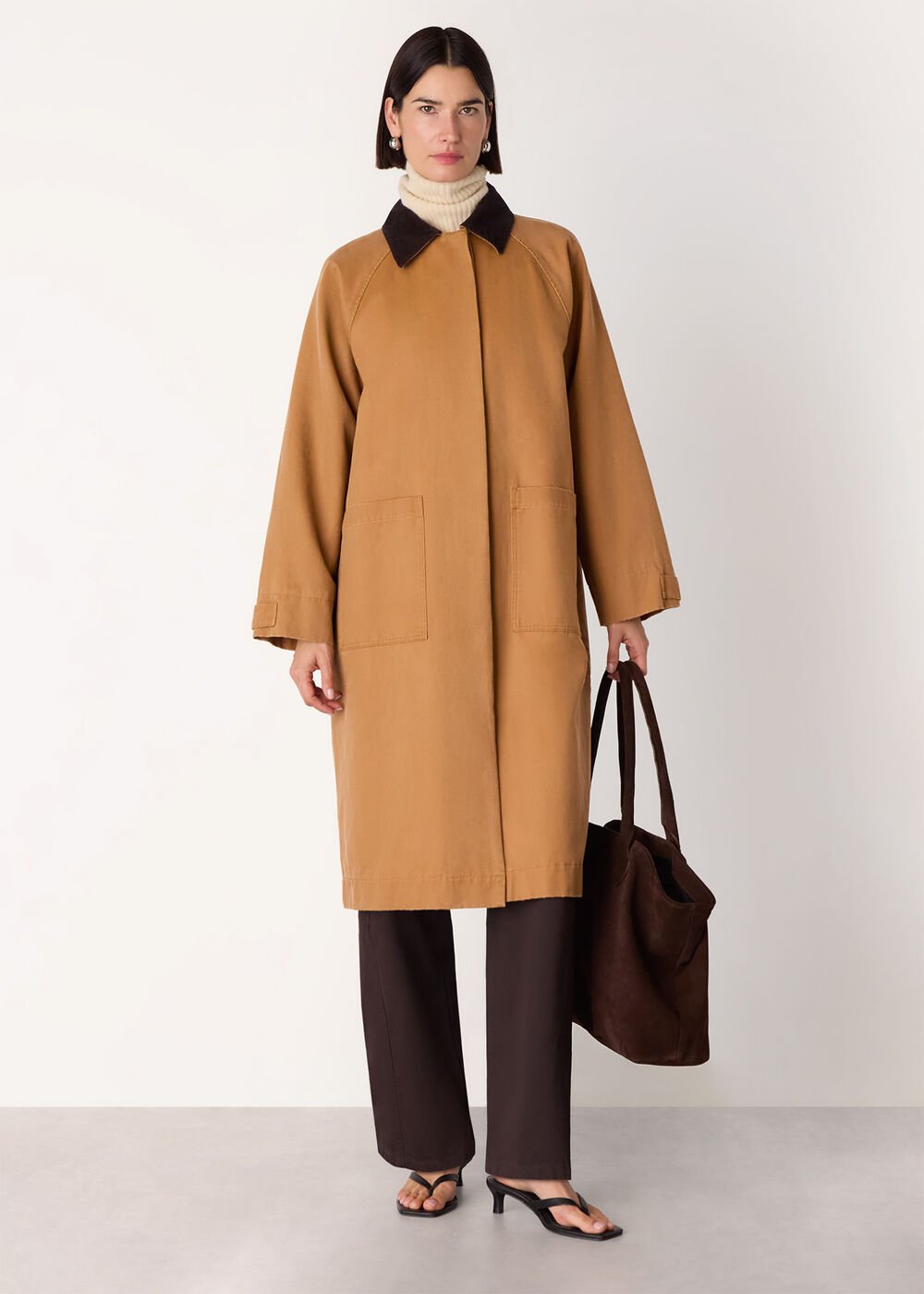 Gabriella Waxed Overcoat