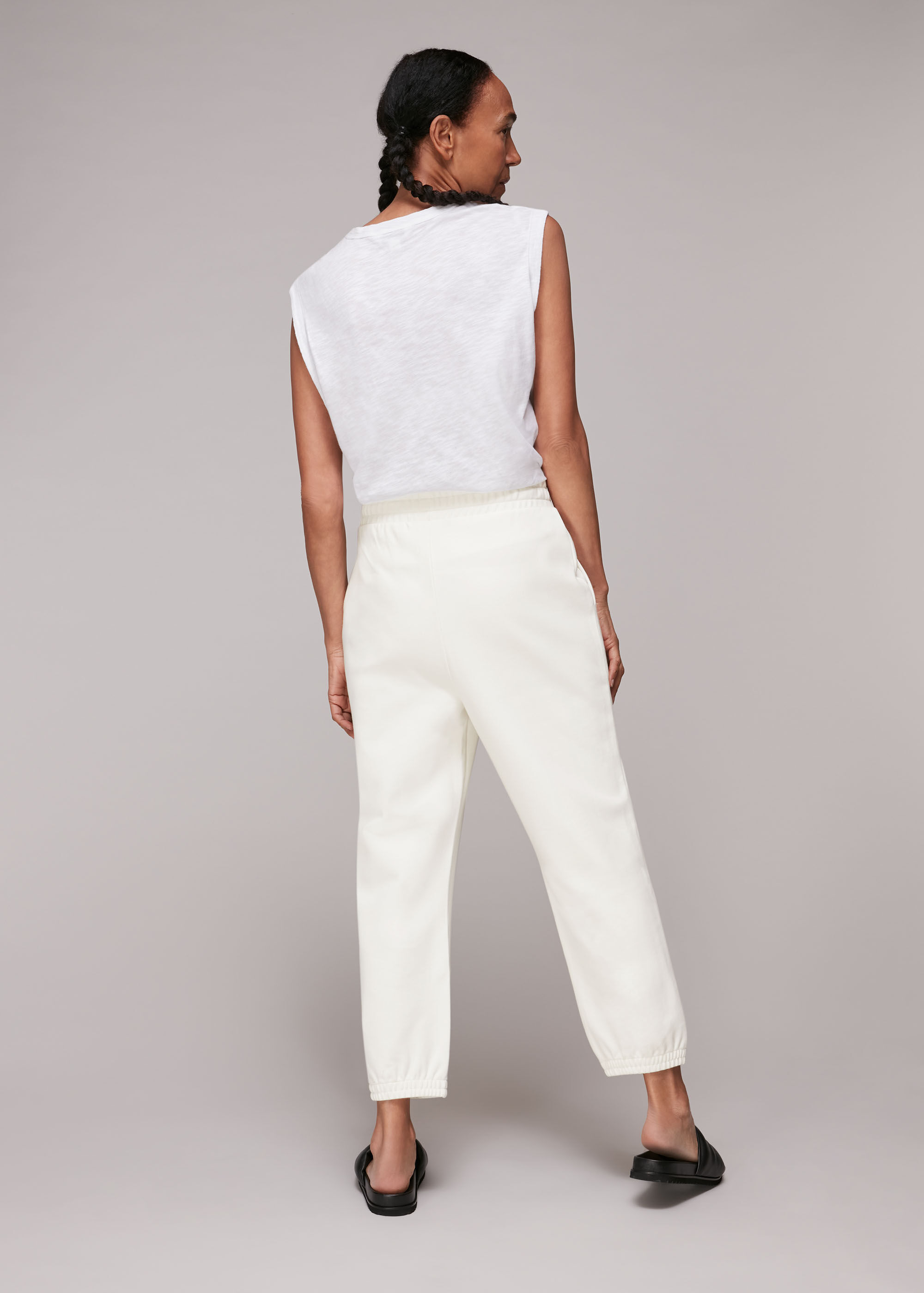 Cropped jogger best sale trousers