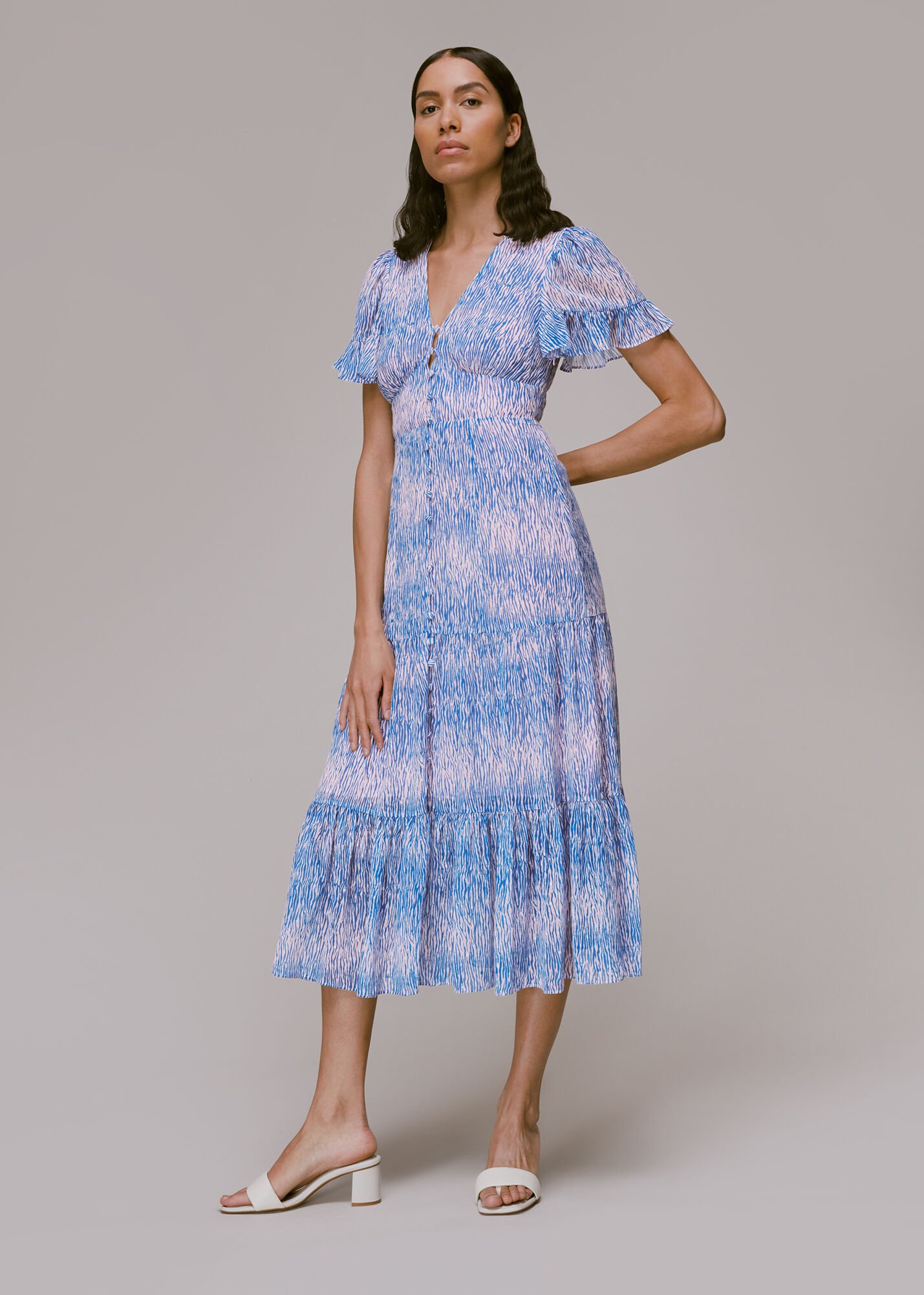 Whistles dobby dress top