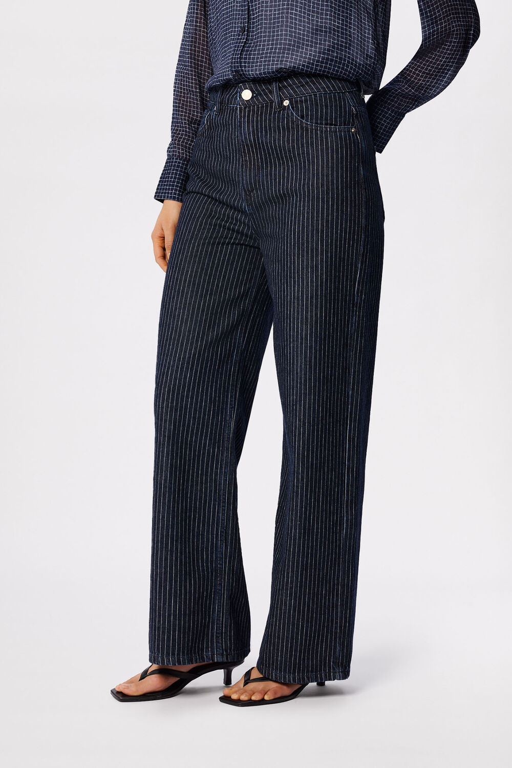 Navy Authentic Stripe Jean