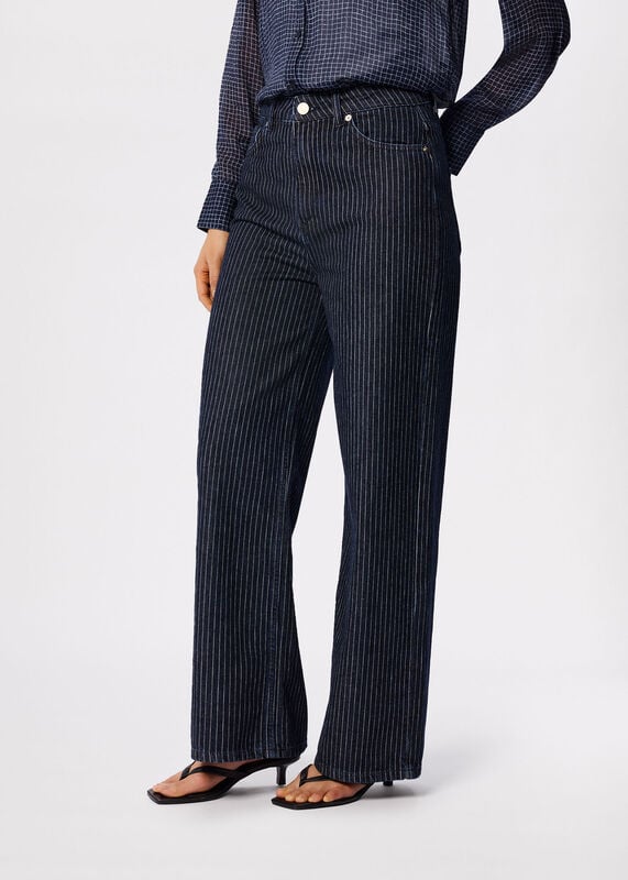 Navy Authentic Stripe Jean