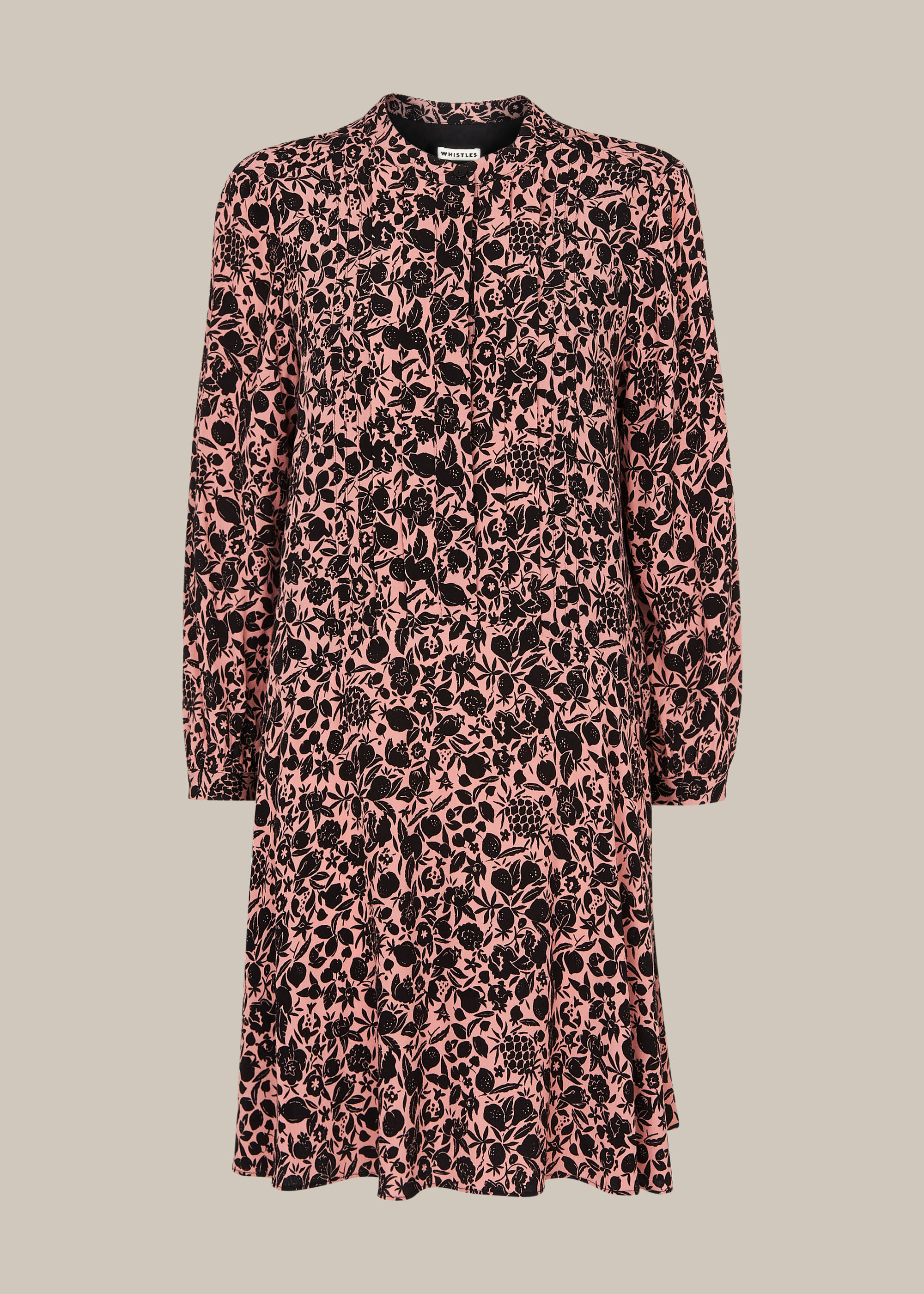 Pink/Multi Tropical Fruit Print Dress 