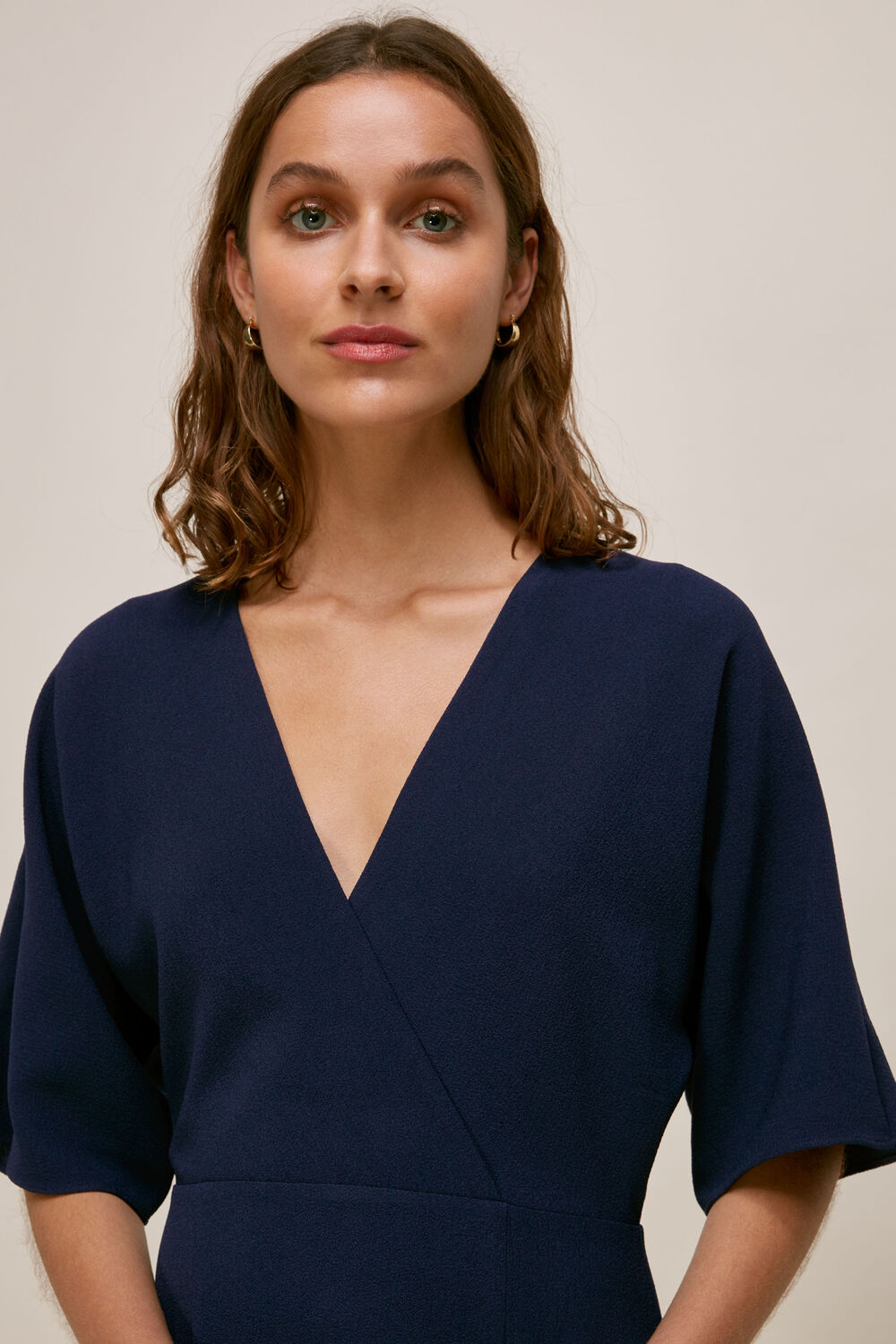 Jess V Neck Maxi Dress Navy