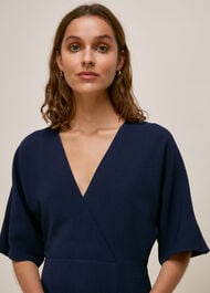 Jess V Neck Maxi Dress Navy