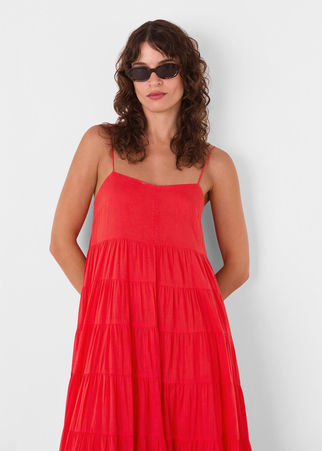 Cotton Tiered Maxi Sun Dress