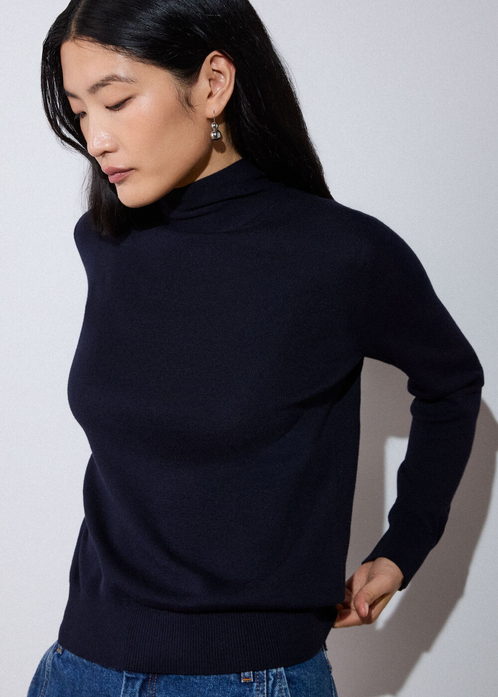 Tie Neck Detail Knit