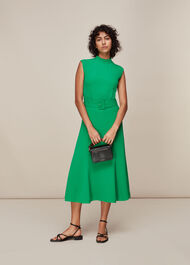 Penny Belted Dress Green