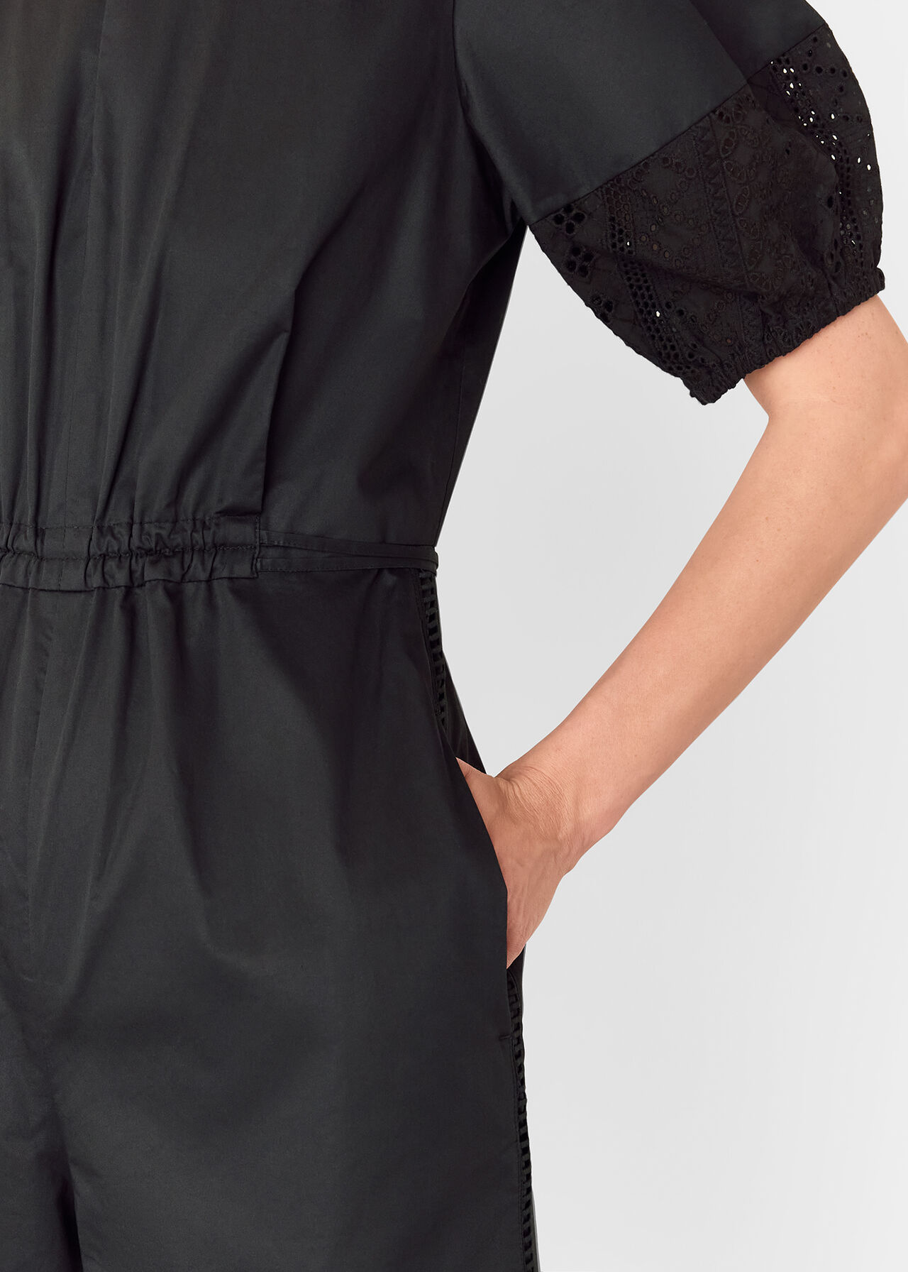 Broderie Poplin Jumpsuit