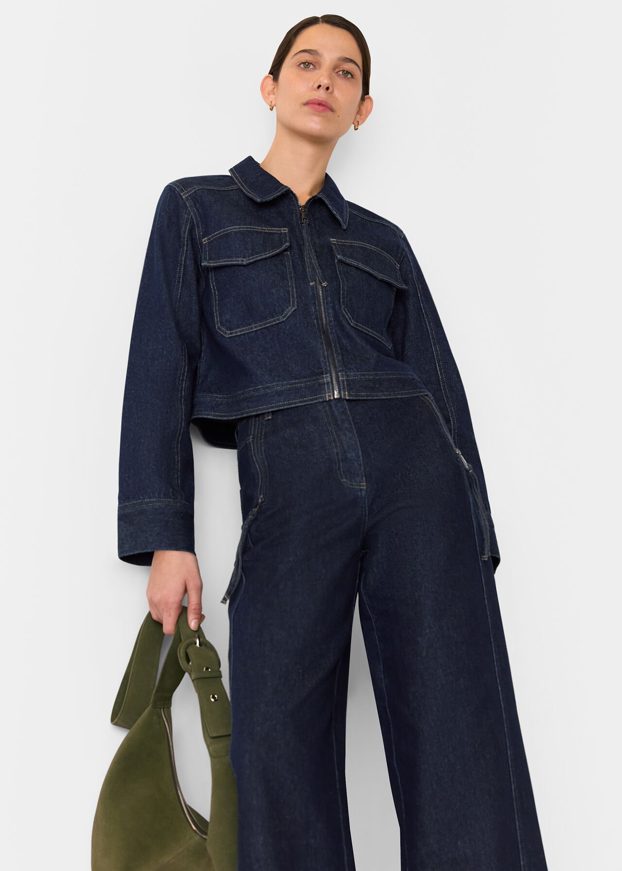 Sandy Western Denim Trouser