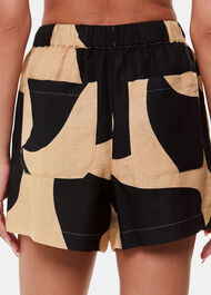 Swirl Linen Blend Short