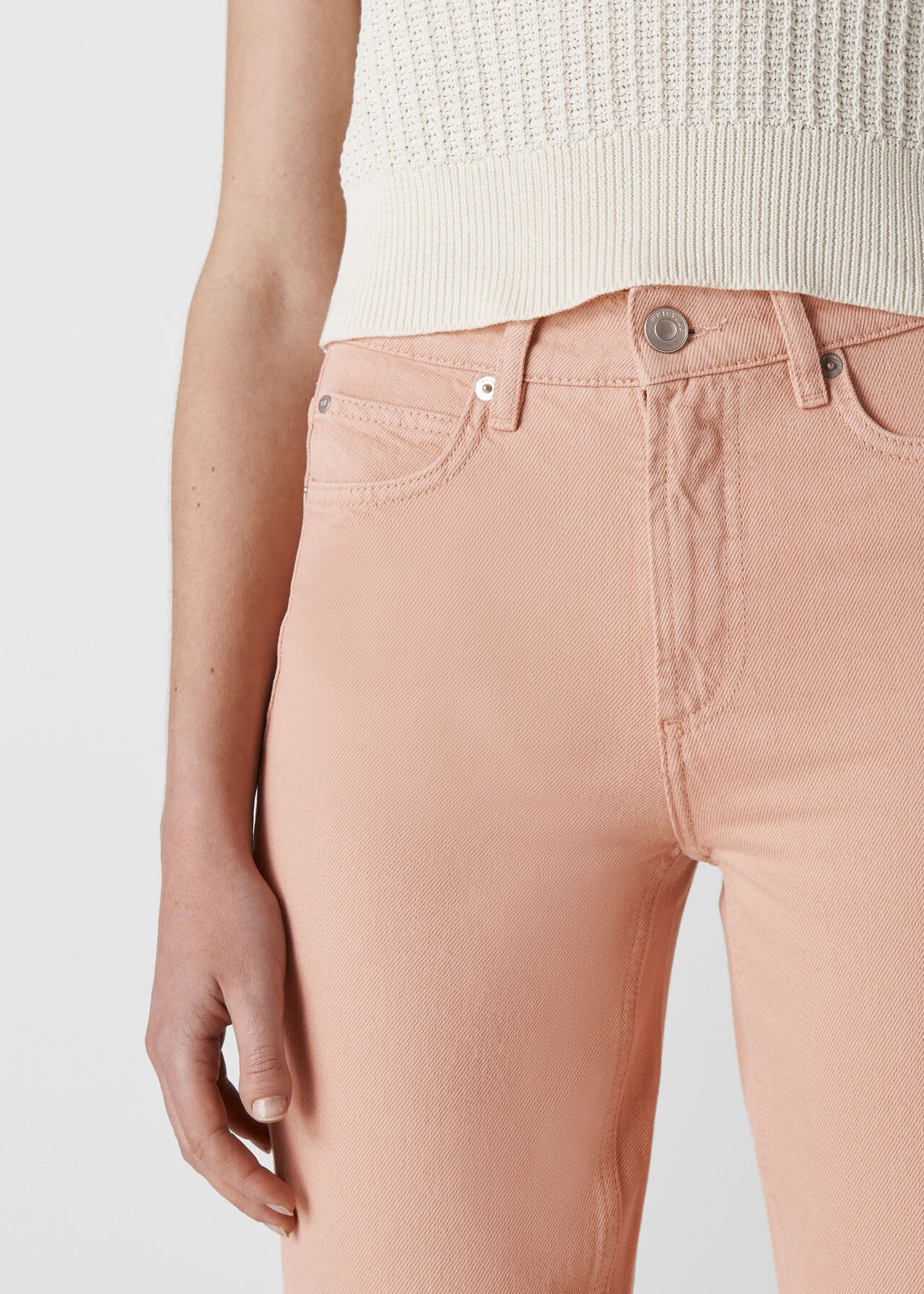 Hollie Straight Leg Jean Pale Pink