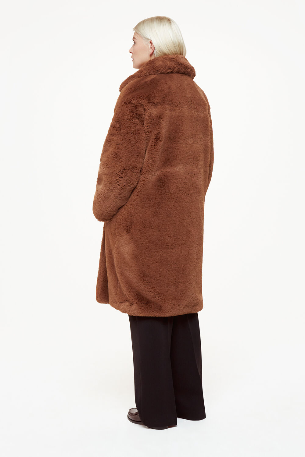 Petite Teddy Faux Fur Coat