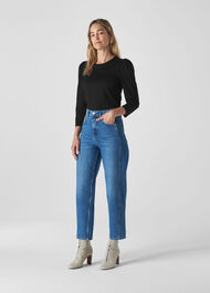 Puff Sleeve Top Black