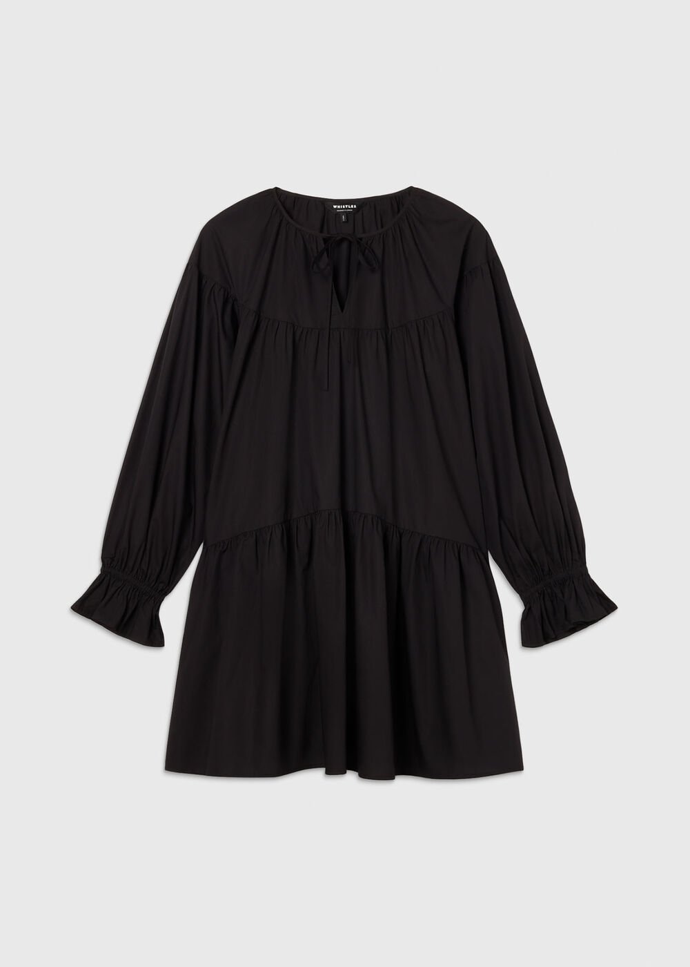 Cotton Tiered Mini Dress