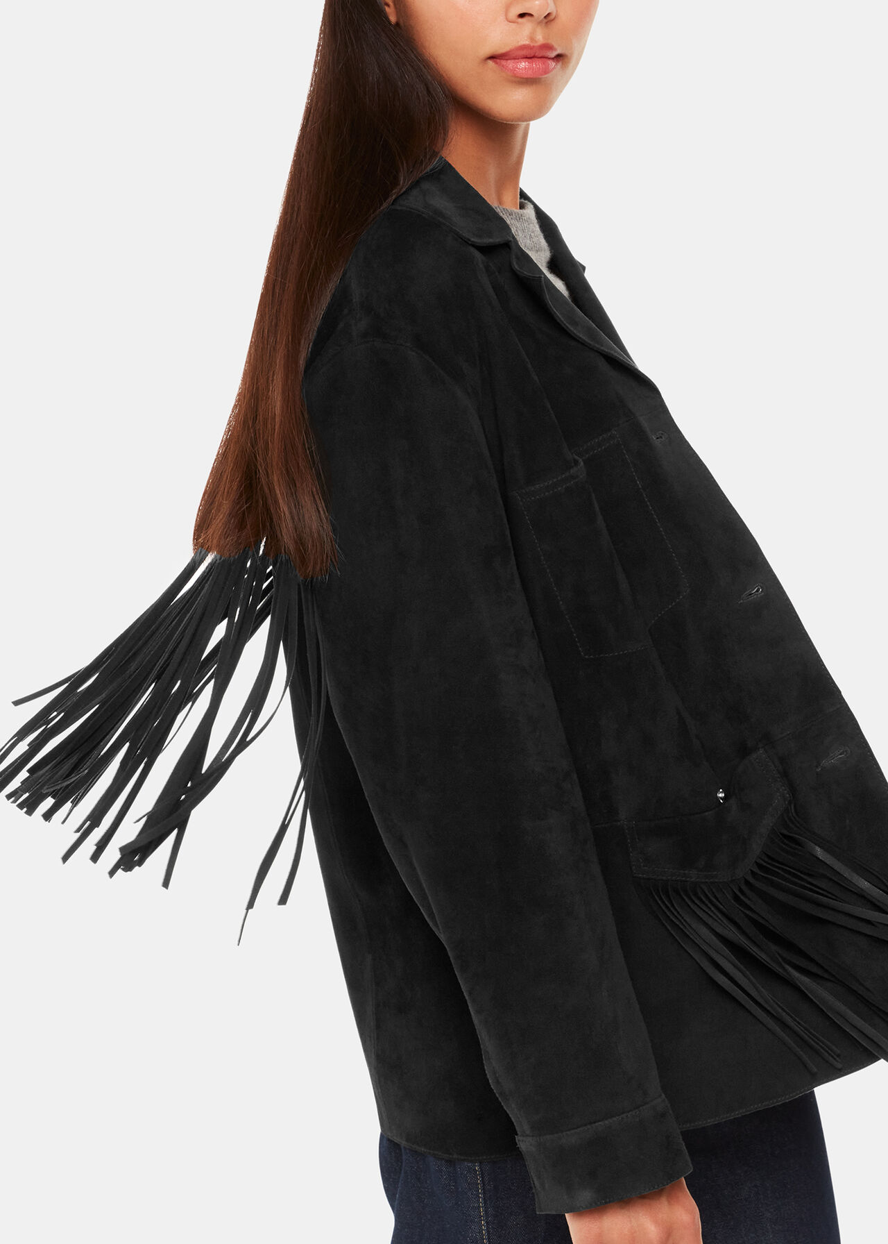 Lani Tassel Suede Jacket