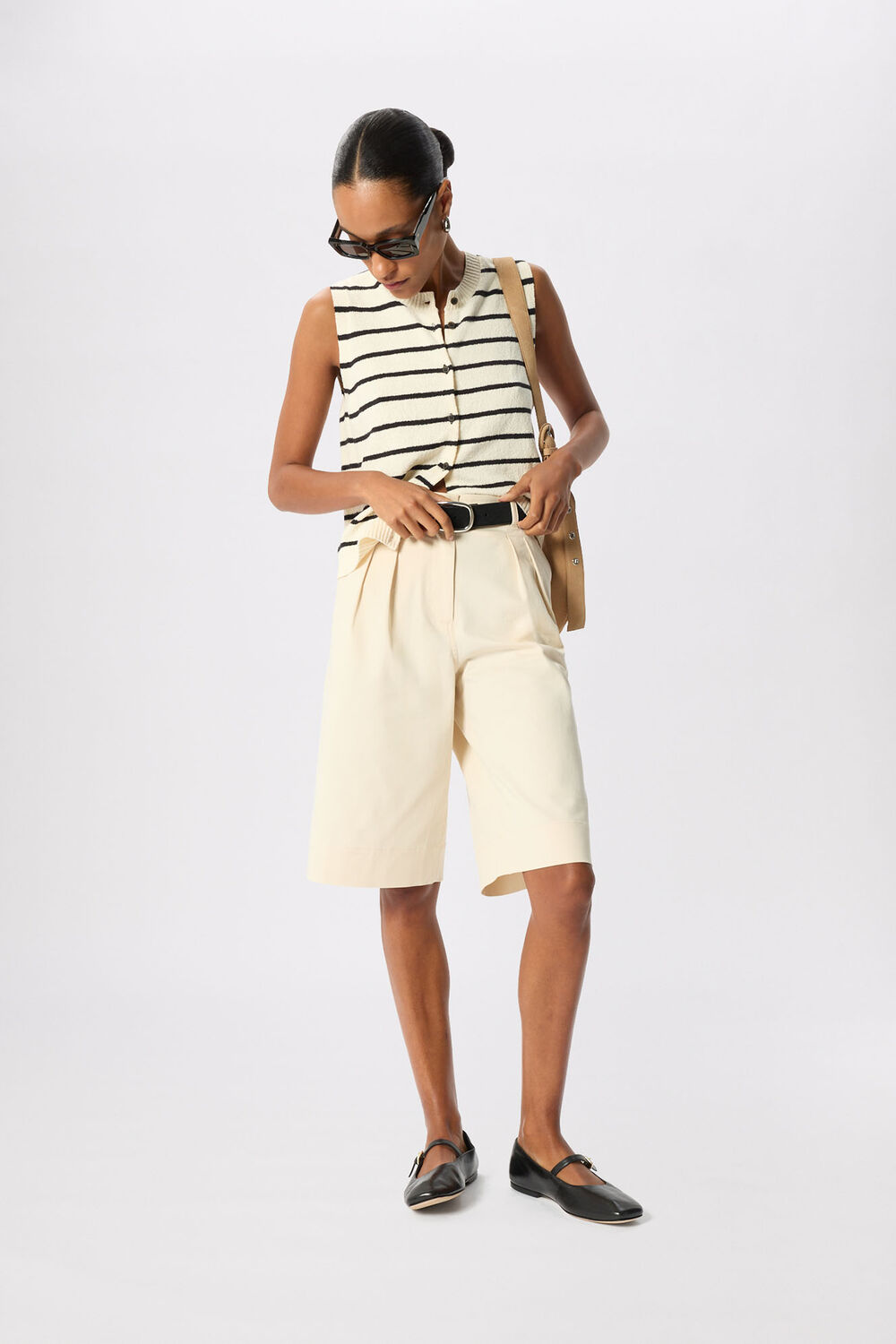 Stripe Boucle Textured Tank