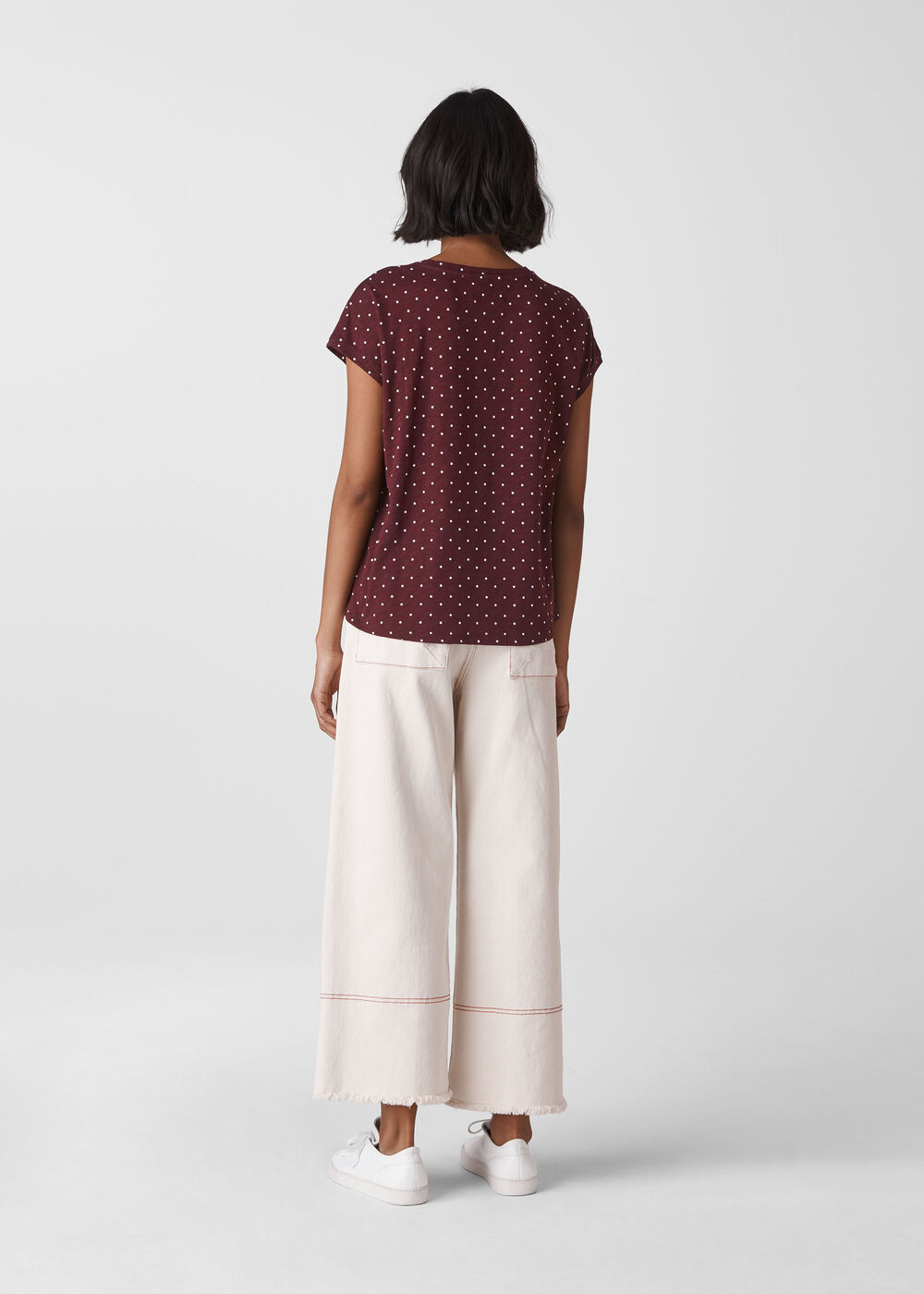 Spot Minimal Tee Burgundy