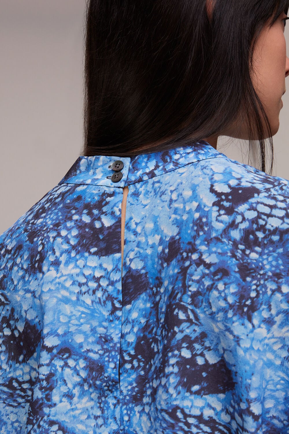 Snow Flurry Silk Top