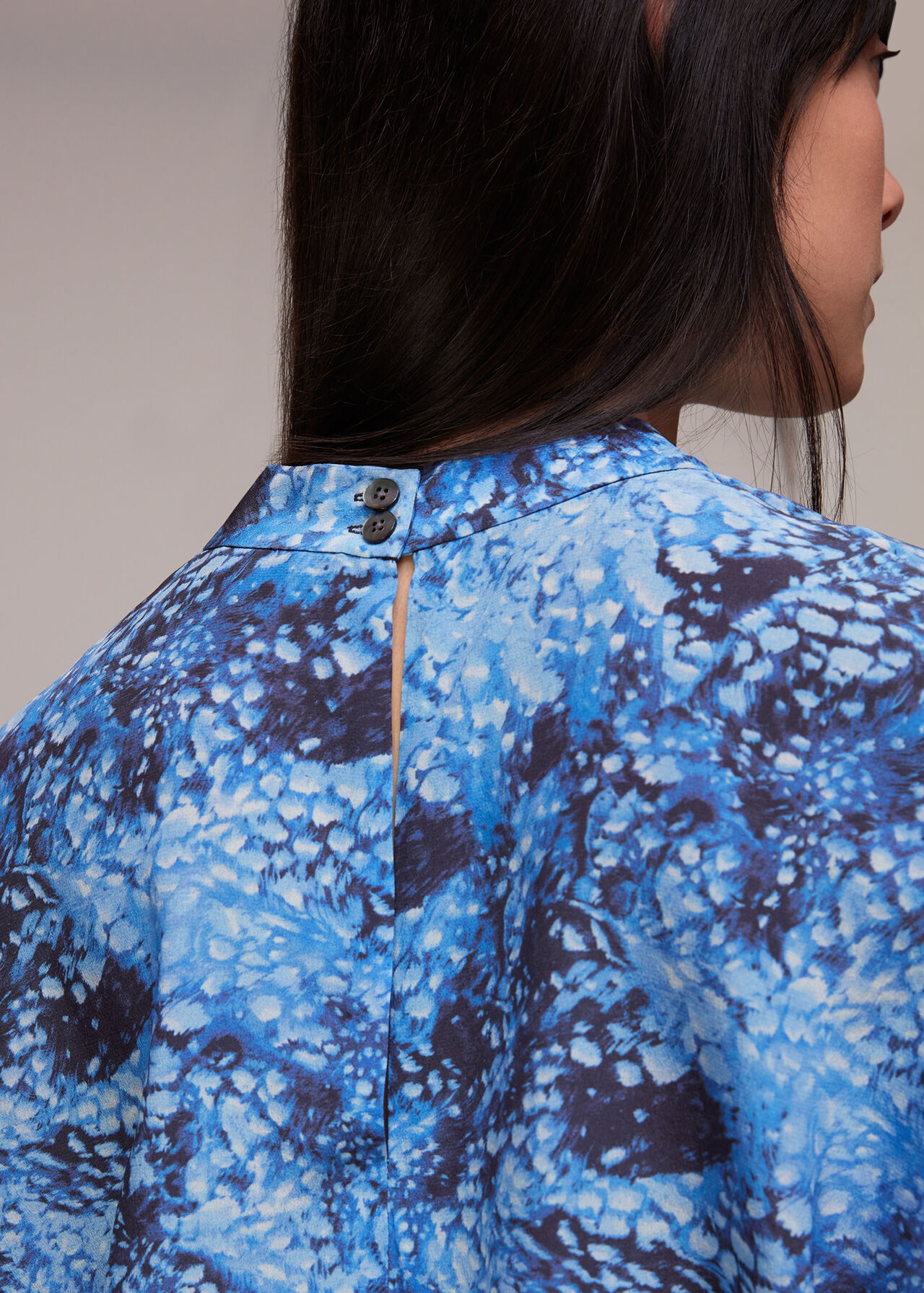 Snow Flurry Silk Top