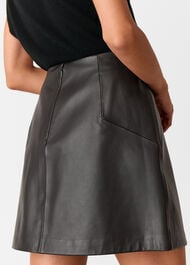 Leather A line Skirt