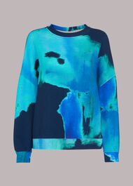 Tie Dye Cotton Sweatshirt