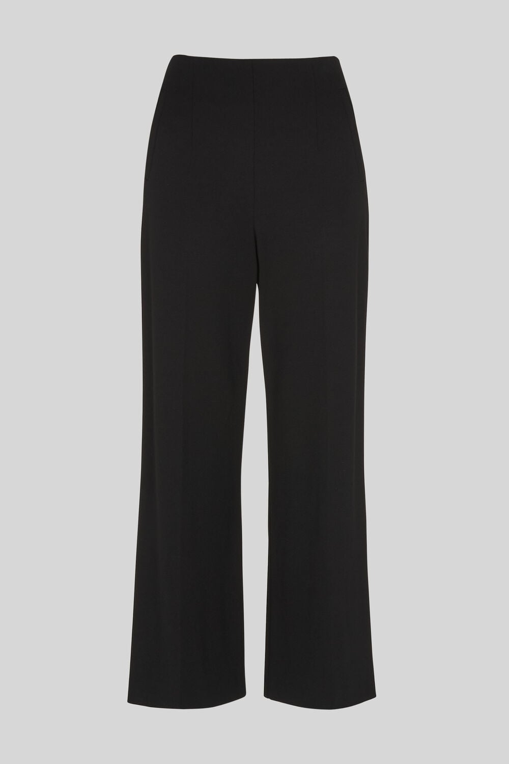 Flat Front Ponte Trouser Black