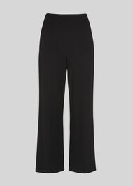 Flat Front Ponte Trouser Black