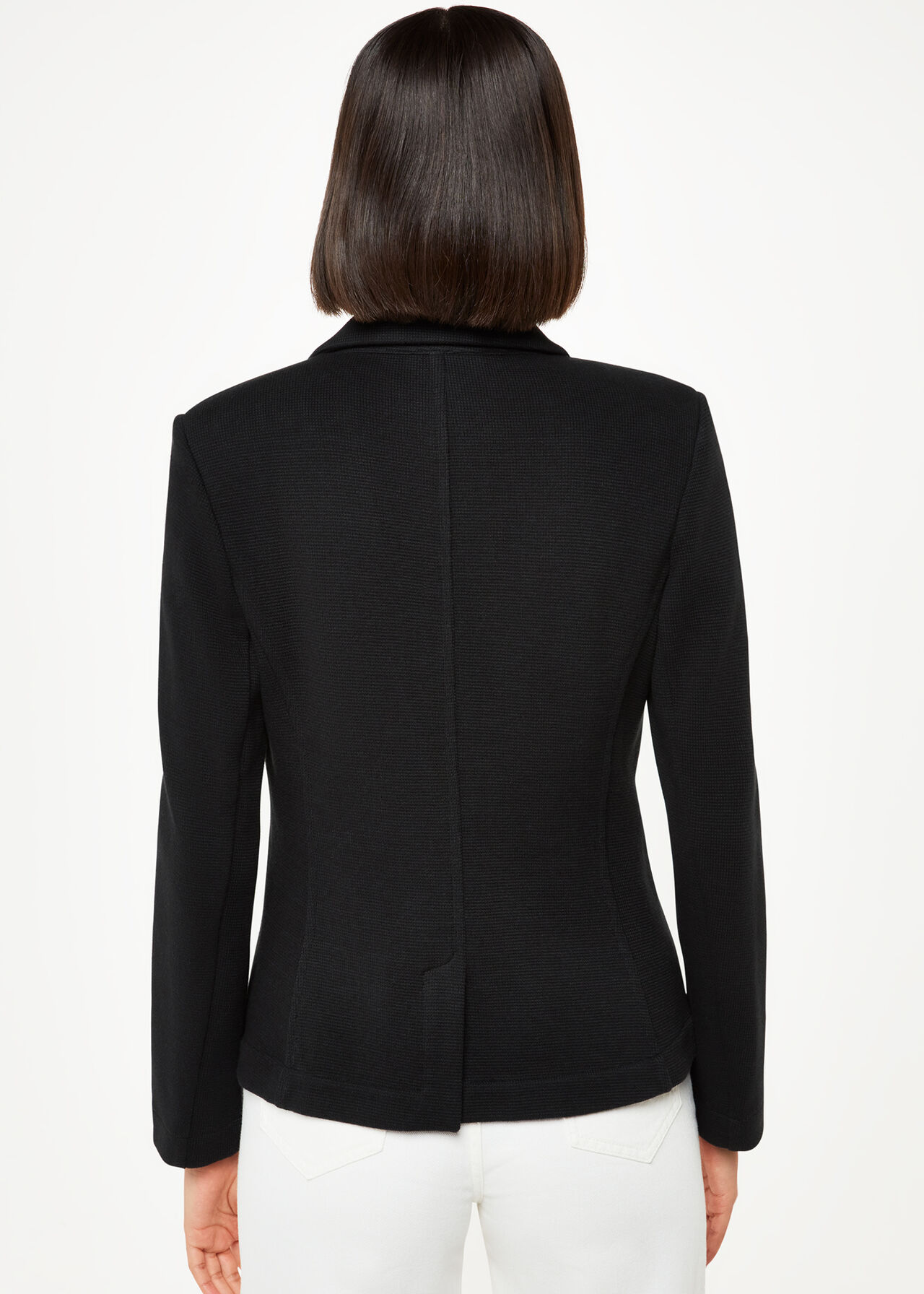 Slim Jersey Jacket Black