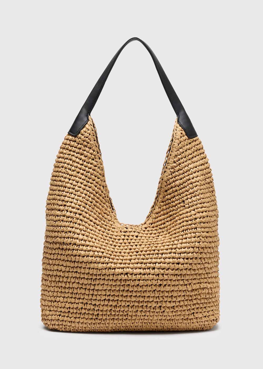 Triangular Straw Tote