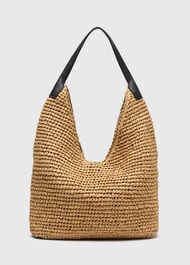 Triangular Straw Tote