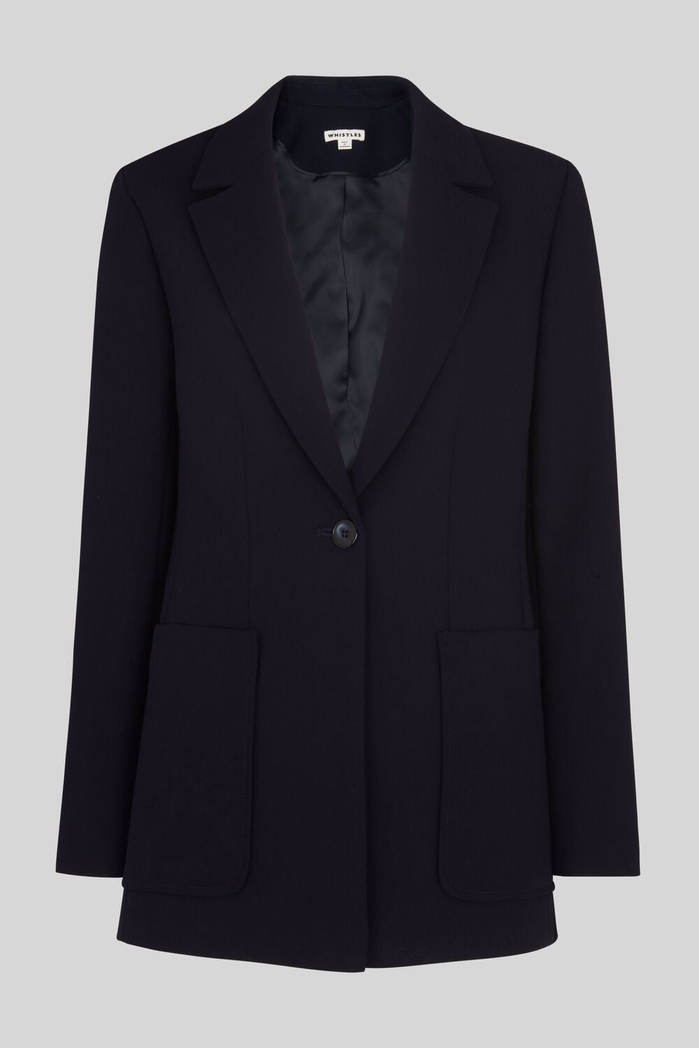 Relaxed Patch Pocket Jacket Navy
