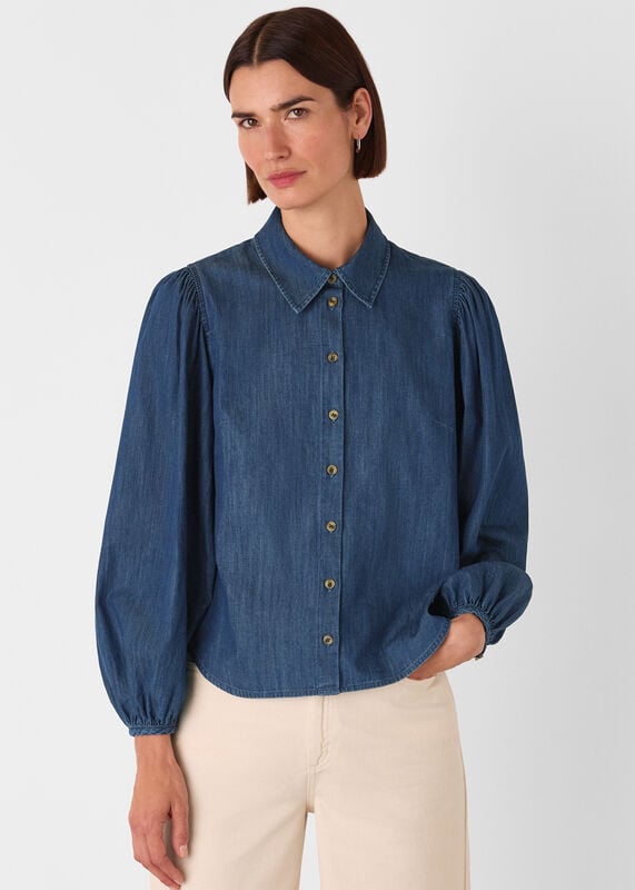 Denim Chambray Cotton Shirt