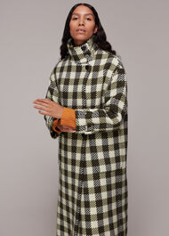 Gabriella Wool Check Coat